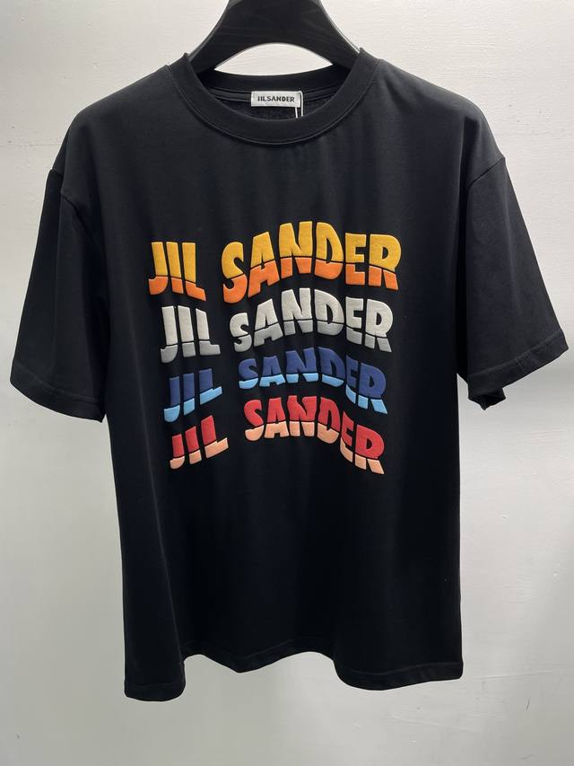 Jil Sander 2024 Fw短袖t恤 Logo发泡印花 高端32S双纱 克面料 重磅面料 三标齐全 高品质 男女同款 尺寸 Xs-La1 4